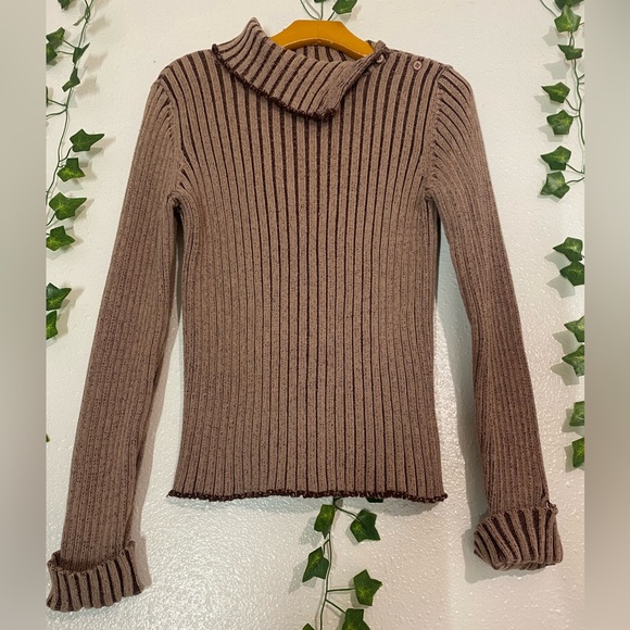 Massimo turtle neck knit sweater Thermal| Size L - Picture 10 of 13